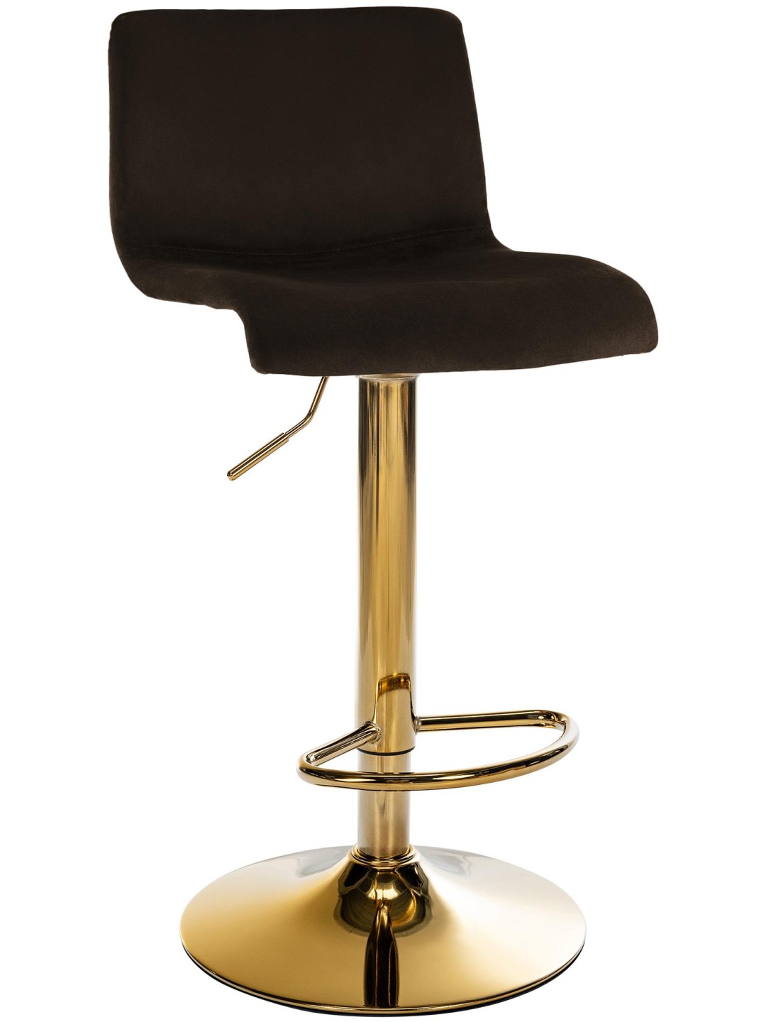 Scaun de bar Hoover catifea G, maro