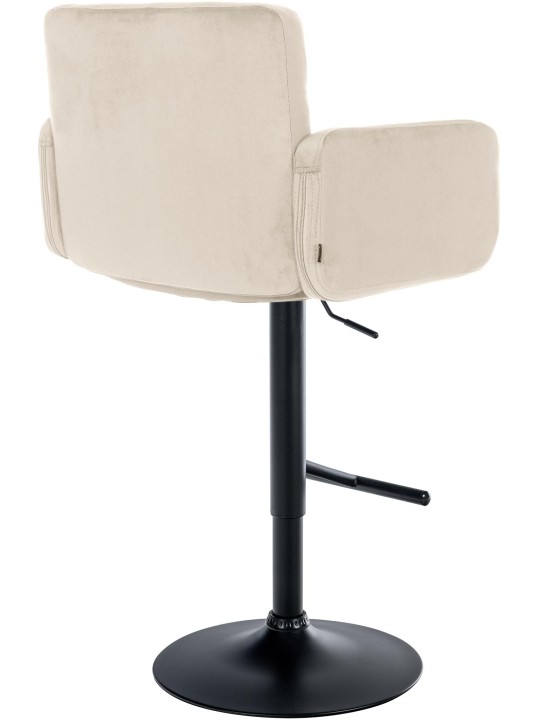 Set 2 scaune de bar Los Angeles catifea, crem