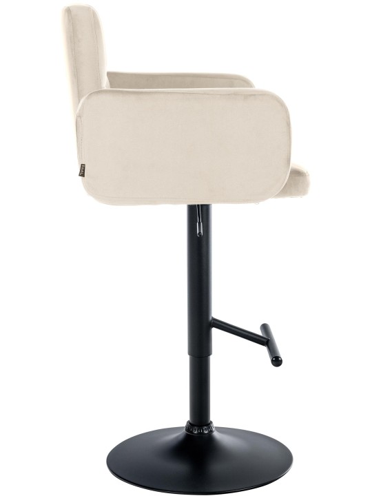 Set 2 scaune de bar Los Angeles catifea, crem