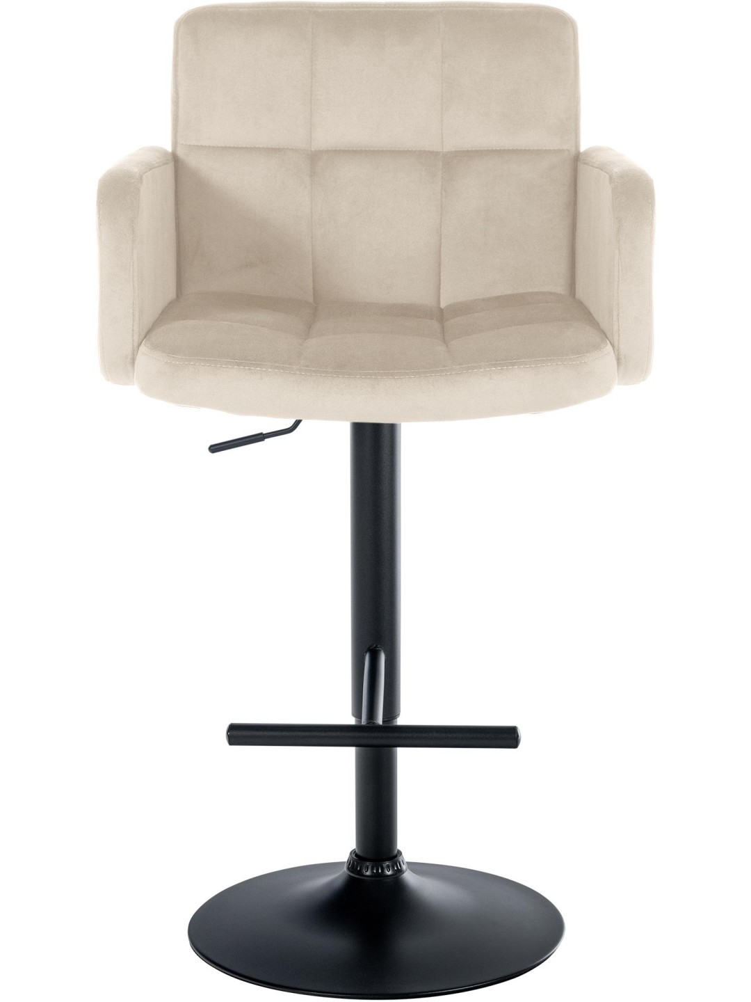 Set 2 scaune de bar Los Angeles catifea, crem