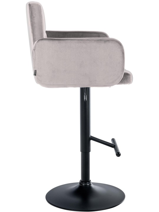 Set 2 scaune de bar Los Angeles catifea, gri