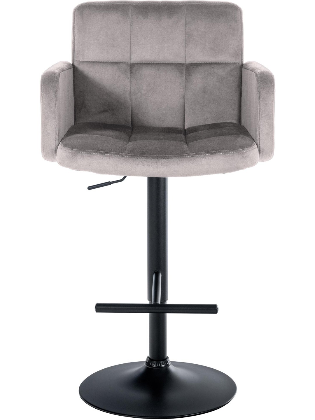 Set 2 scaune de bar Los Angeles catifea, gri