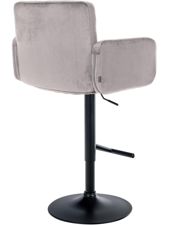 Set 2 scaune de bar Los Angeles catifea, gri