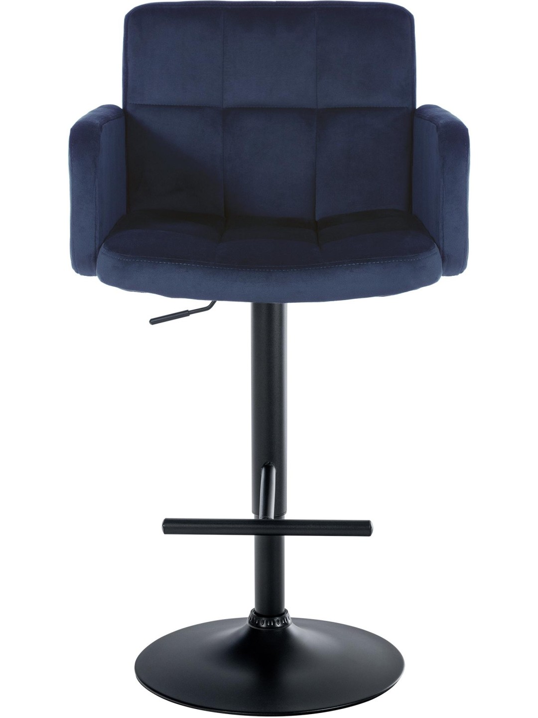 Set 2 scaune de bar Los Angeles catifea, albastru