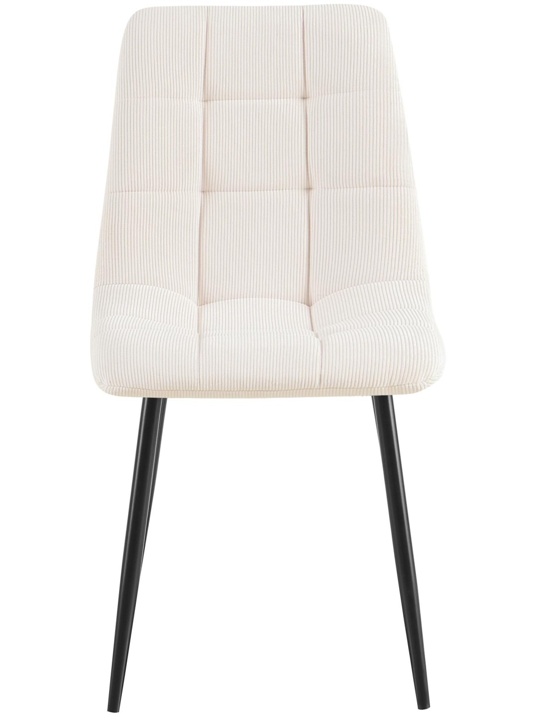 Set 2 scaune de sufragerie Antibes Cord, crem