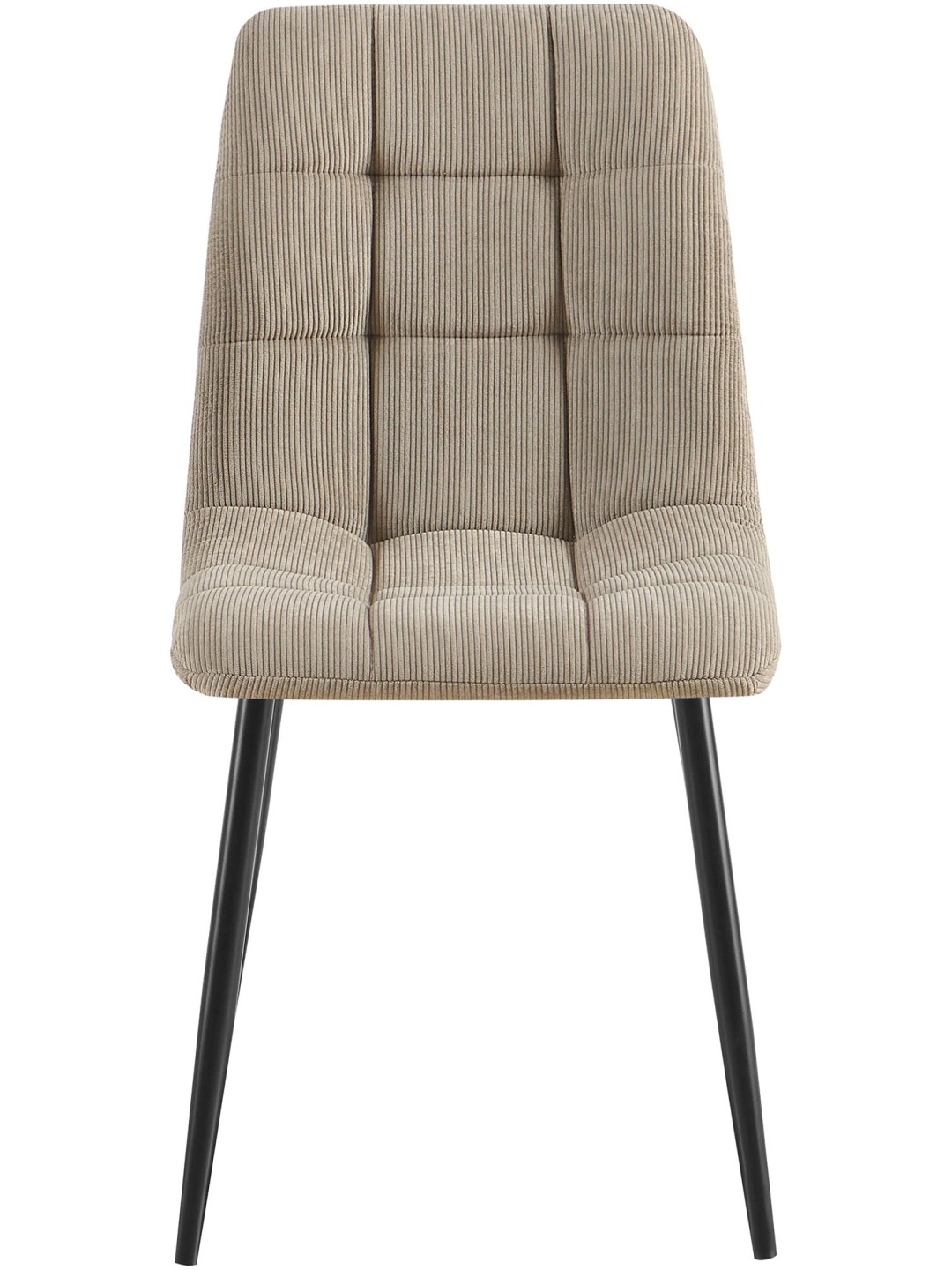 Set 2 scaune de sufragerie Antibes Cord, taupe