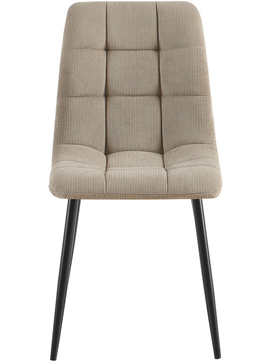 Set 2 scaune de sufragerie Antibes Cord, taupe Set 2 scaune de sufragerie Antibes Cord, taupe