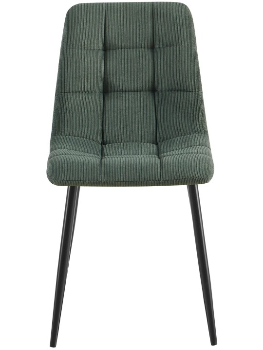 Set 2 scaune de sufragerie Antibes Cord, verde