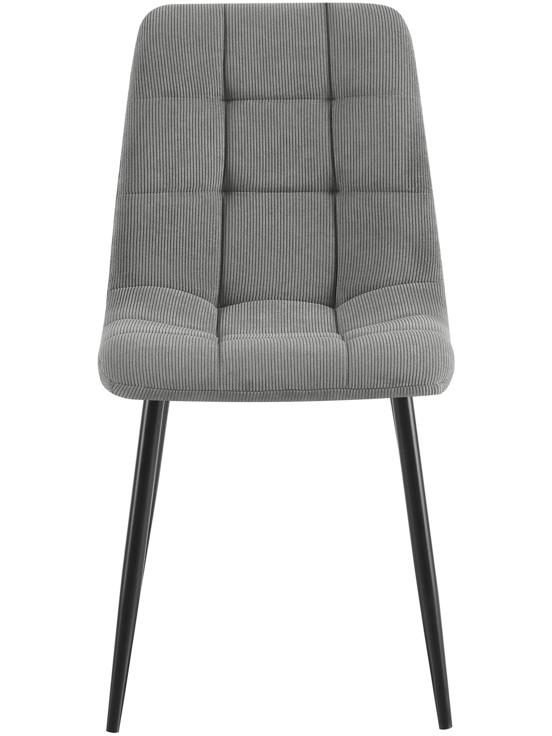 Set 2 scaune de sufragerie Antibes Cord, gri