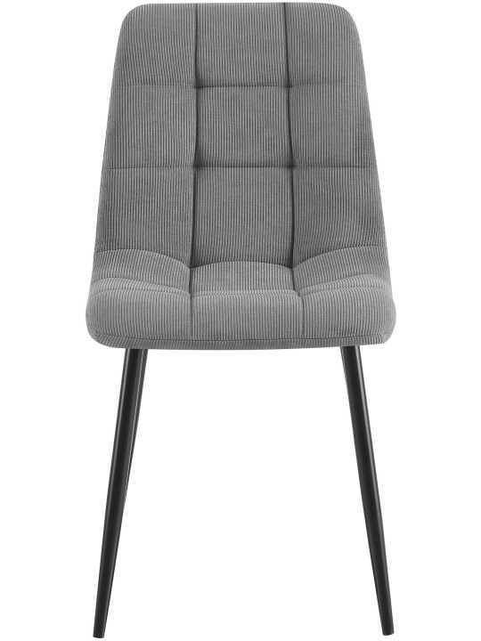 Set 2 scaune de sufragerie Antibes Cord, gri