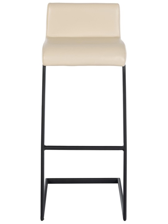 Set 2 scaune de bar Newport B imitatie piele, crem