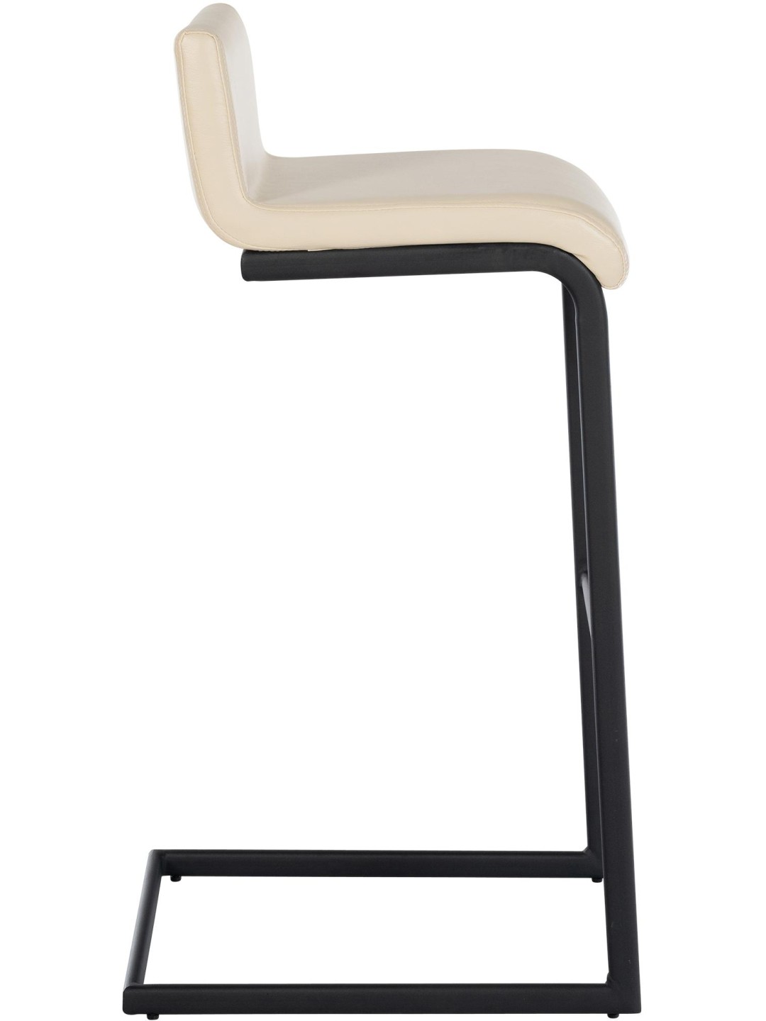 Set 2 scaune de bar Newport B imitatie piele, crem