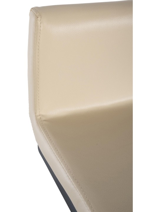 Set 2 scaune de bar Newport B imitatie piele, crem