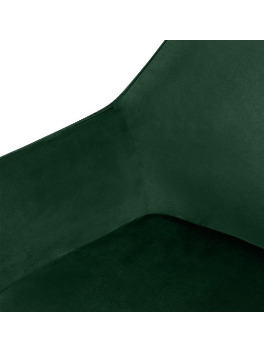 Scaun de sufragerie Luena catifea, verde