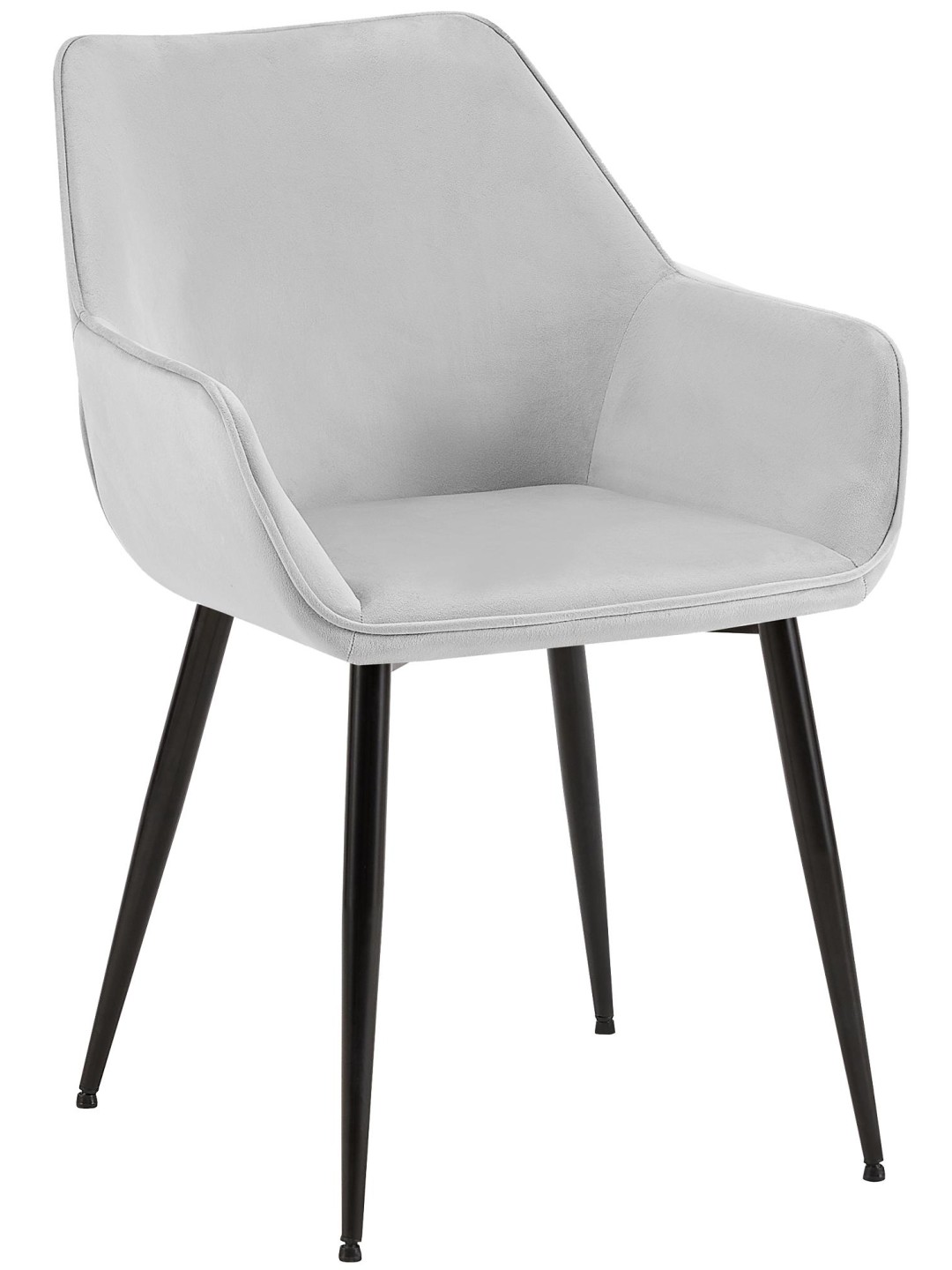 Scaun de sufragerie Luena catifea, gri deschis