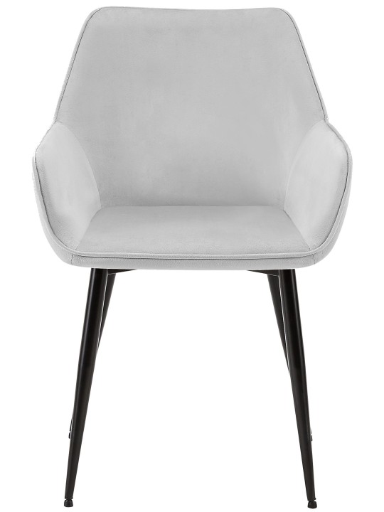 Scaun de sufragerie Luena catifea, gri deschis