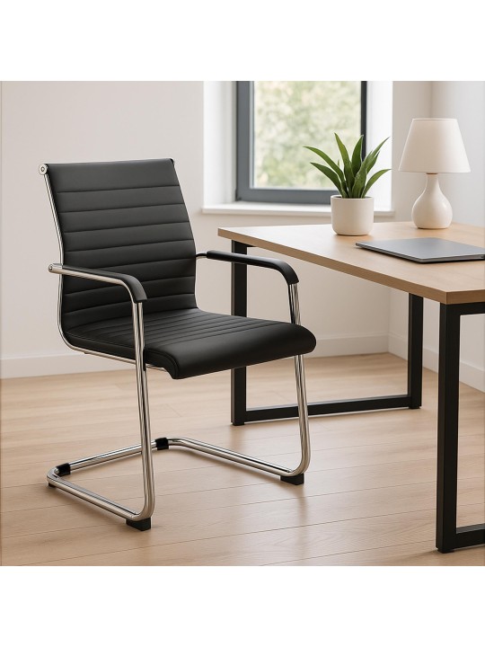 Scaun vizitator Hakon, negru Scaun vizitator Hakon, negru