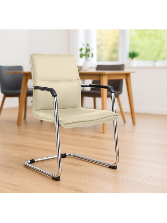 Scaun vizitator Seattle, crem Scaun vizitator Seattle, crem