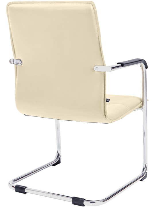 Set de 2 scaune vizitator Seattle, crem