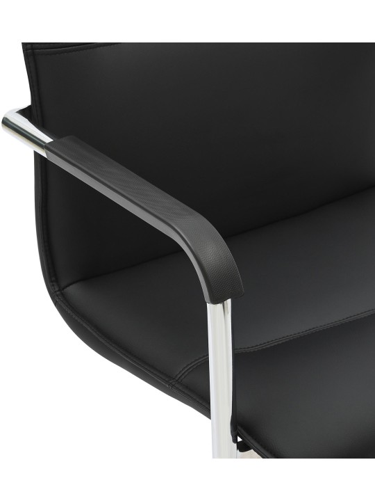 Set de 2 scaune vizitator Seattle, negru