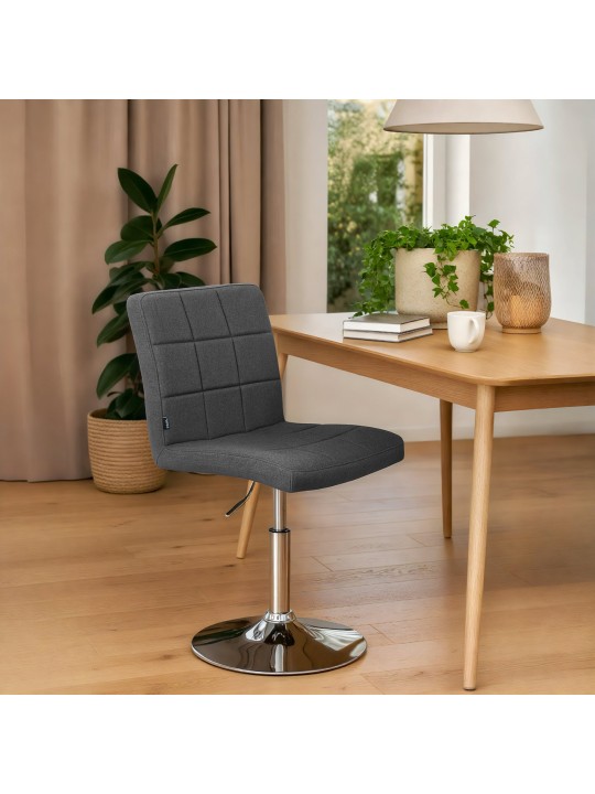 Scaun Ricky stofa, gri închis Scaun Ricky stofa, gri închis