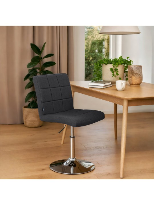 Scaun Ricky stofa, negru