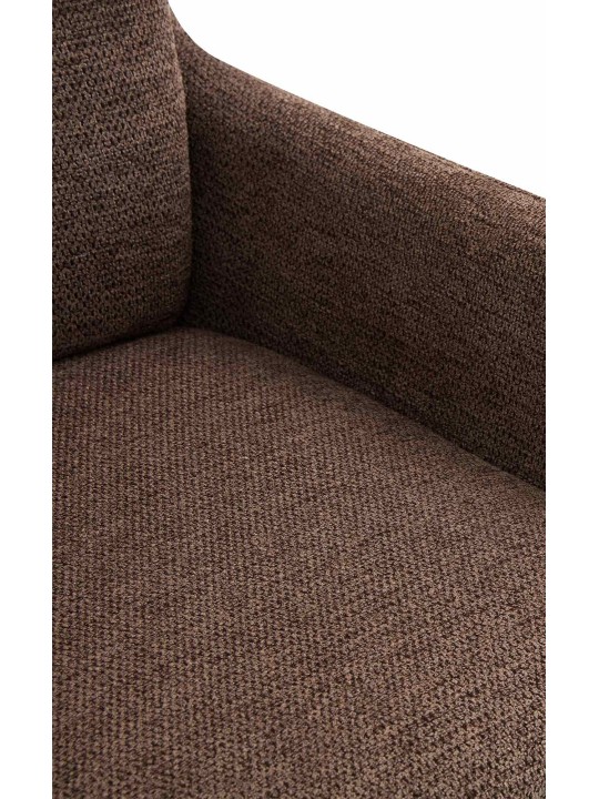 Scaun din țesătură Pickett, maro