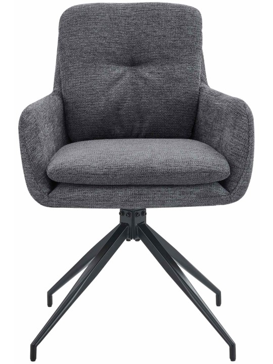 Set 2 scaune de sufragerie din material Pickett, gri închis Set 2 scaune de sufragerie din material Pickett, gri închis