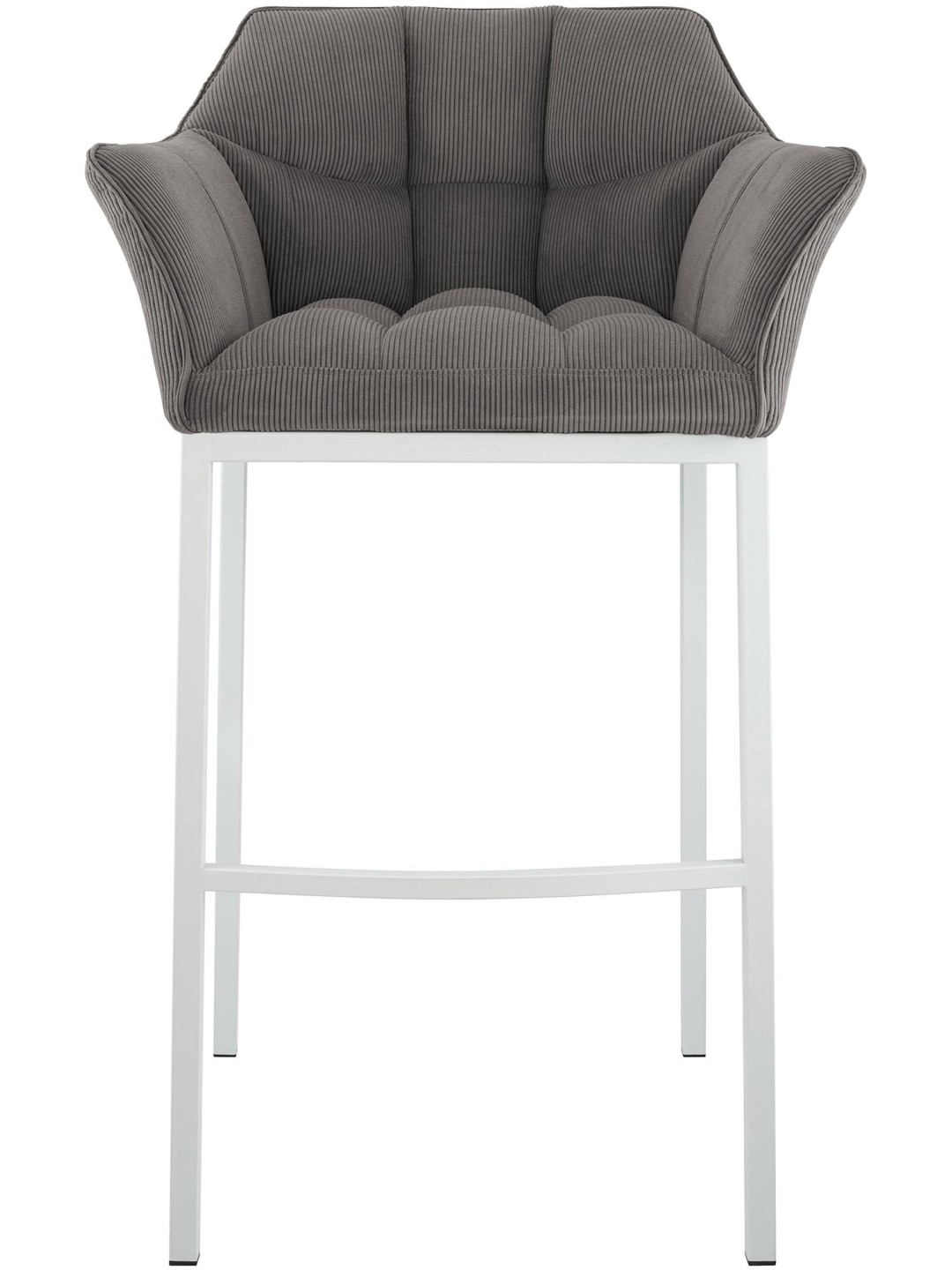 Scaun de bar Damaso W Cord cu cadru de 4 picioare, taupe