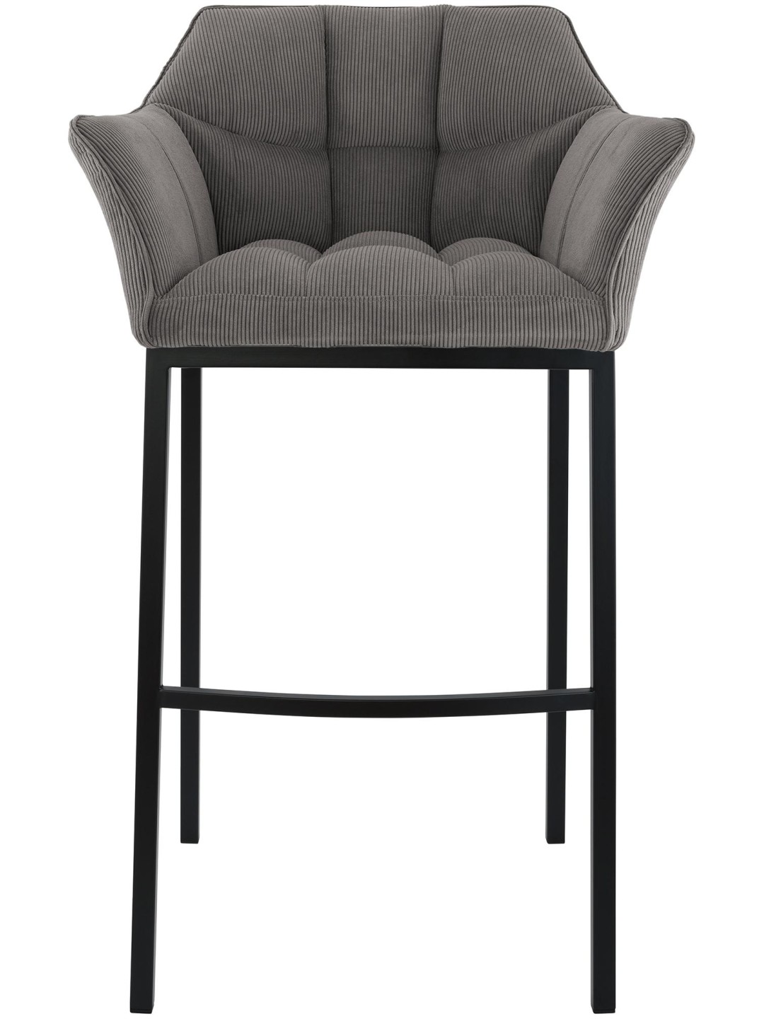 Scaun de bar Damaso B Cord cu cadru de 4 picioare, taupe