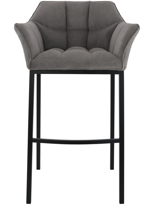 Scaun de bar Damaso B Cord cu cadru de 4 picioare, taupe