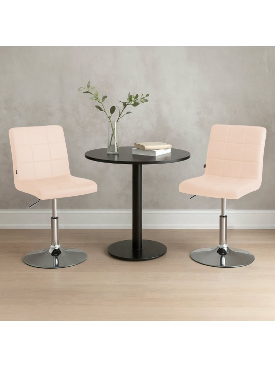 Scaun Ricky imitatie piele, crem Scaun Ricky imitatie piele, crem