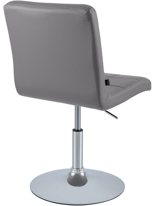 Scaun Ricky imitatie piele, gri