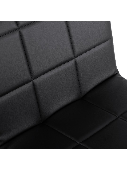 Scaun Ricky imitatie piele, negru