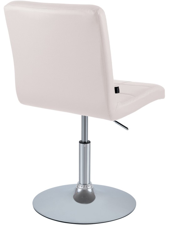 Scaun Ricky imitatie piele, alb