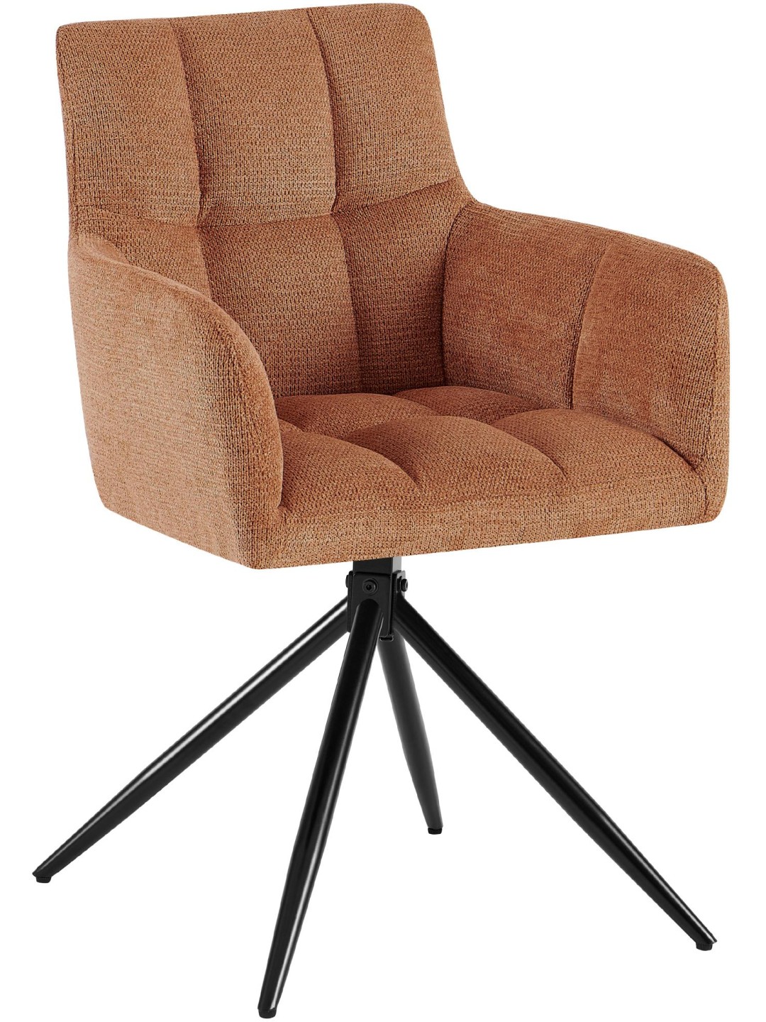 Scaun de sufragerie stofa Jonah, portocaliu