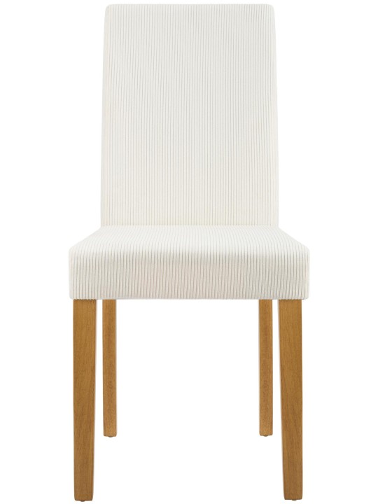 Scaun de sufragerie Ina Cord lumina antica, crem