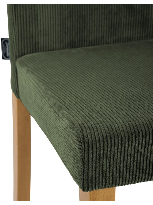 Scaun de sufragerie Ina Cord lumina antica, verde