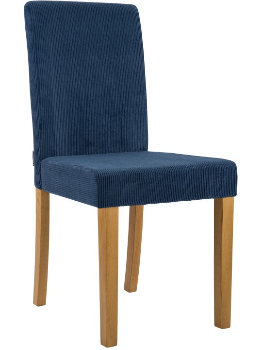 Scaun de sufragerie Ina Cord lumina antica, albastru