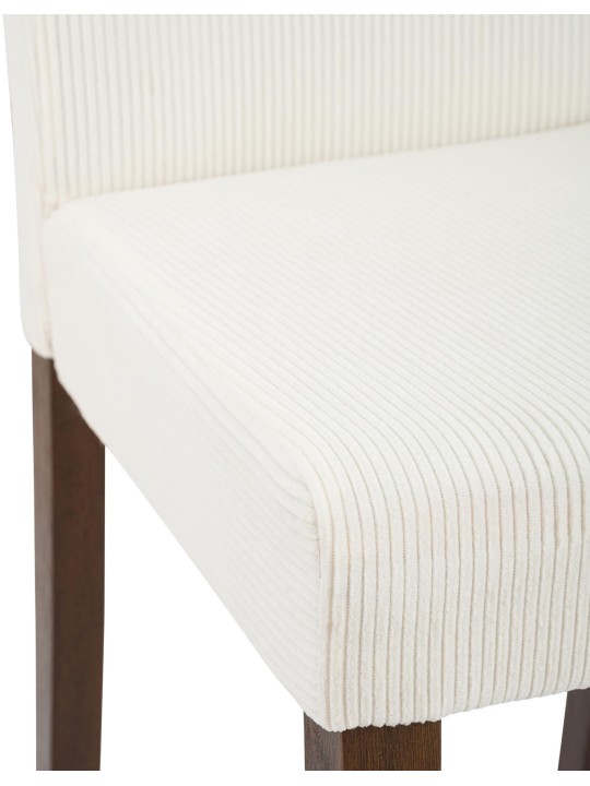 Scaun de sufragerie Ina Cord antique dark, crem