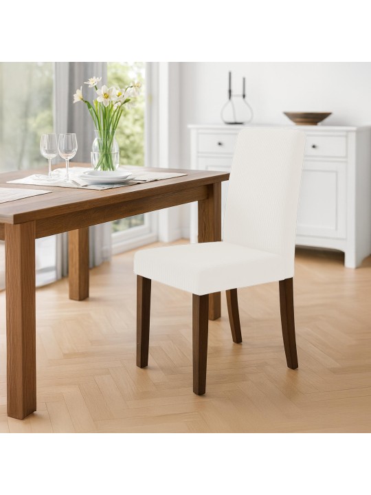 Scaun de sufragerie Ina Cord antique dark, crem