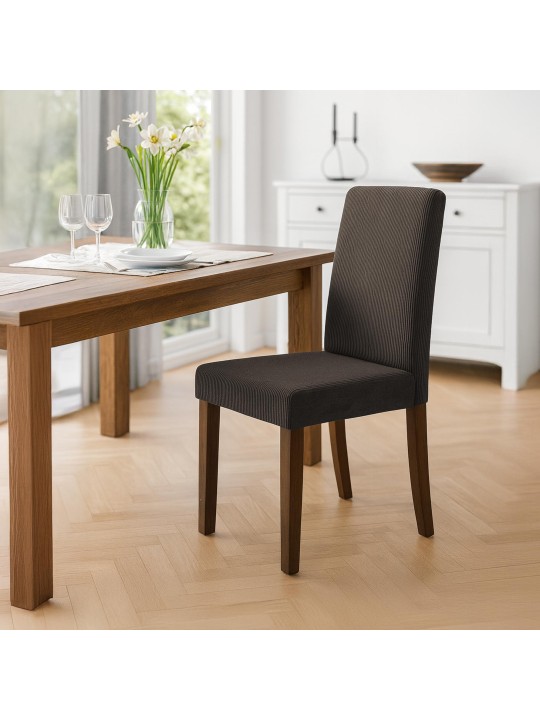 Scaun de sufragerie Ina Cord antique dark, maro