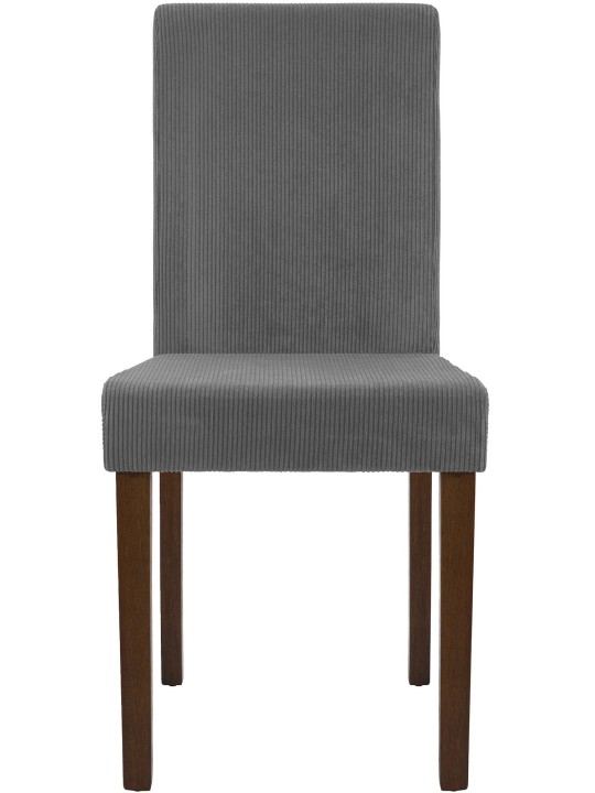 Scaun de sufragerie Ina Cord antique dark, gri