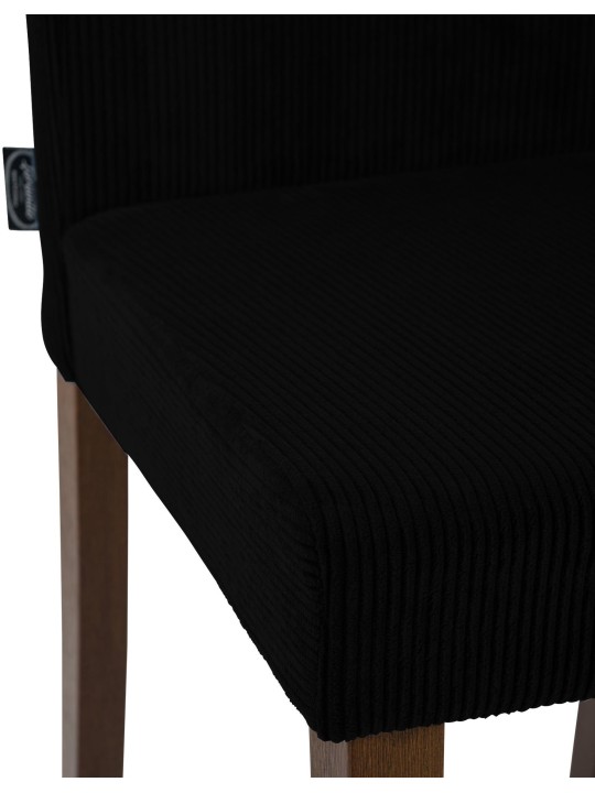 Scaun de sufragerie Ina Cord antique dark, negru