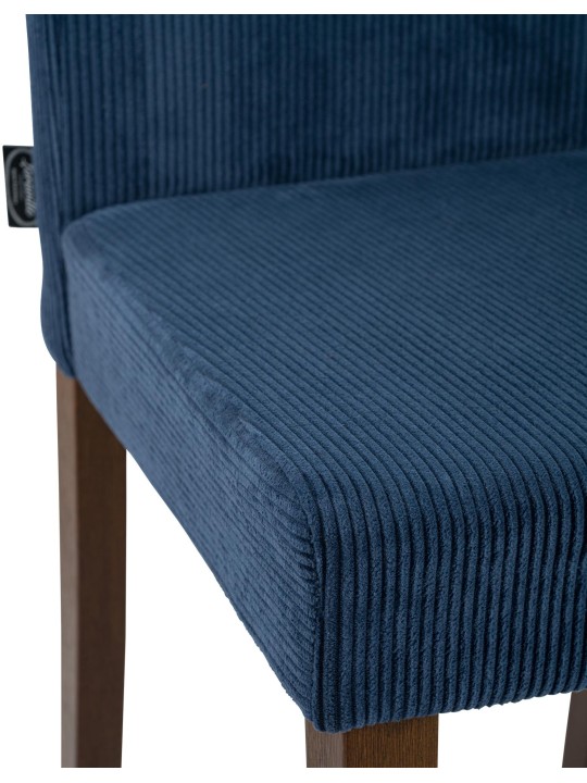 Scaun de sufragerie Ina Cord antique dark, albastru