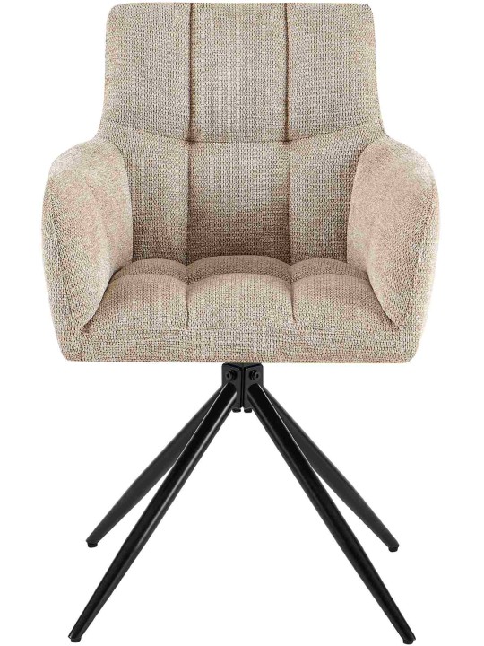 Set 2 scaune de sufragerie stofa Jonah, maro deschis Set 2 scaune de sufragerie stofa Jonah, maro deschis