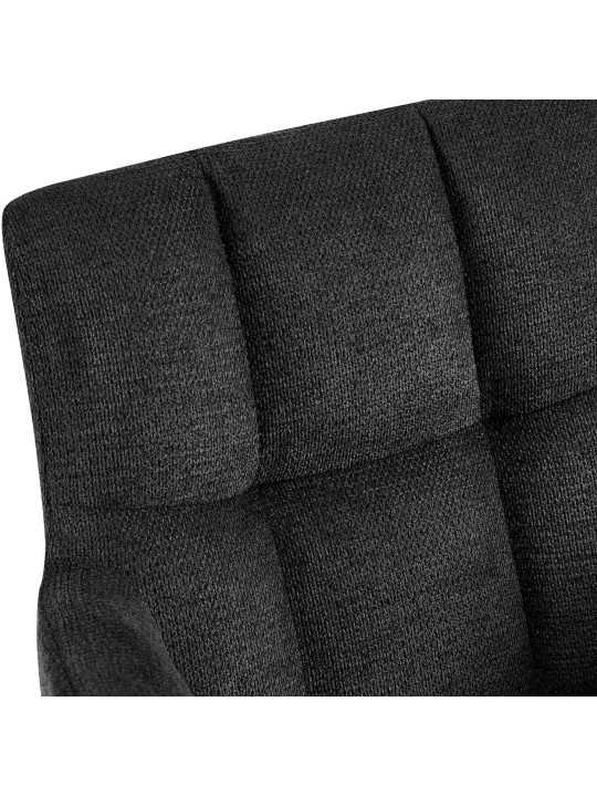 Set 2 scaune de sufragerie stofa Jonah, negru Set 2 scaune de sufragerie stofa Jonah, negru