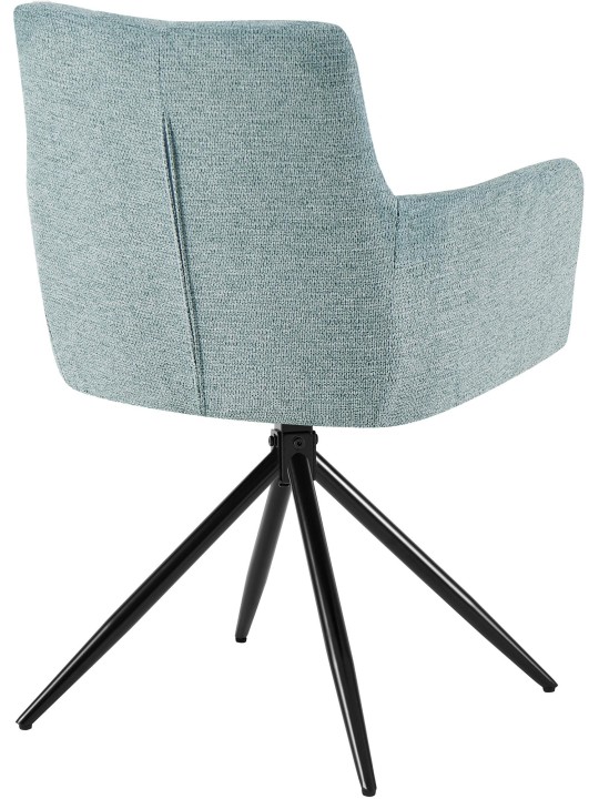 Set 2 scaune de sufragerie stofa Jonah, turcoaz