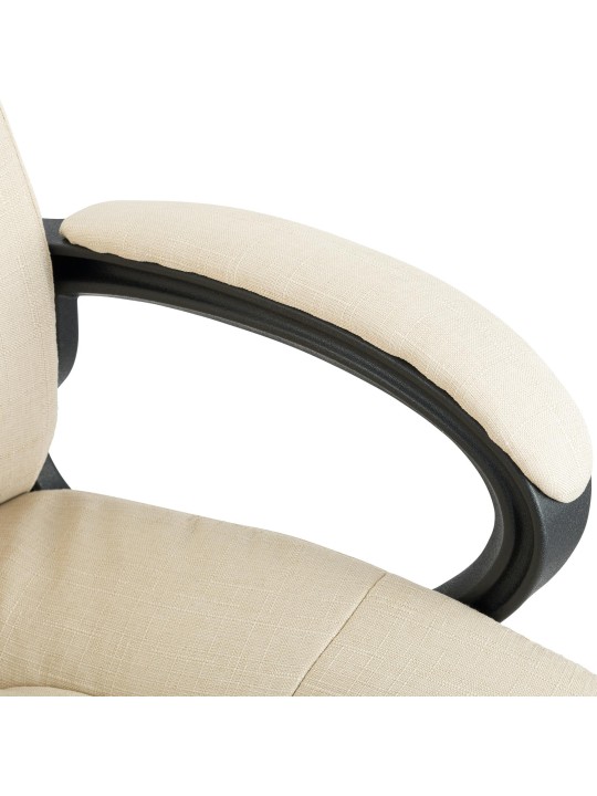 Scaun de birou XL Sparta stofa, crem
