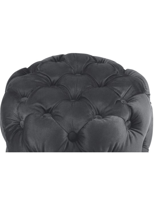 Taburet Drancy Velvet M, gri închis